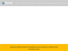 Tablet Screenshot of bappeda.pandeglangkab.go.id